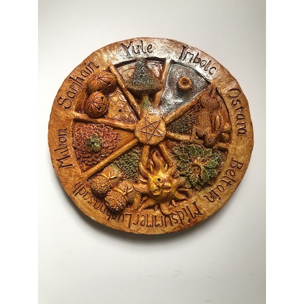 Incense Holder Wheel Of The Year Altar Plate Summerisle